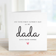 First Father’s Day Card for Dada Cute and Sentimental Card for a New Dad’s 1st Father’s Day Celebration Greeting Card for Daddy