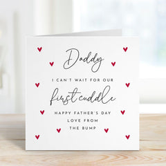 First Father’s Day Card for Daddy to Be Custom Name From the Bump Special Keepsake for Expectant Waiting for First Cuddle New Dad Gift Card