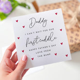 First Father’s Day Card for Daddy to Be Custom Name From the Bump Special Keepsake for Expectant Waiting for First Cuddle New Dad Gift Card