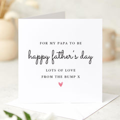First Father’s Day Card for Papa to Be Cute Card from the Bump Thoughtful 1st Father’s Day Card for Expecting Dad Papa To - Be