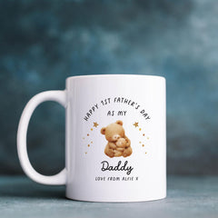 First Father's Day Mug Gift from Baby Cute Daddy Keepsake Coffee Cup New Dad Present Personalised Option Available 1st Fathers Day present