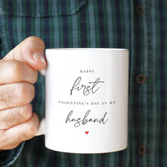 First Valentine’s Day as My Husband Mug – Newlywed Married Valentine Gift