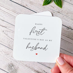 First Valentine’s Day as My Husband Mug – Newlywed Married Valentine Gift