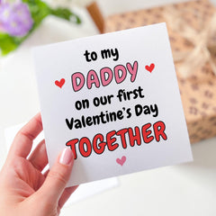 First Valentine's Day Card for Daddy Cute Heartwarming Card from Baby Thoughtful Keepsake Gift for Dad's Special Day New Dad 1st Valentine