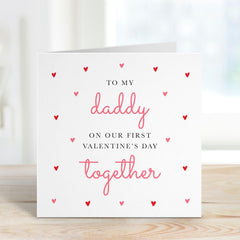 First Valentine's Day Card for Daddy Cute Heartwarming Card from Daughter Son Thoughtful Gift for New Dad from The Bump or Baby Our 1st