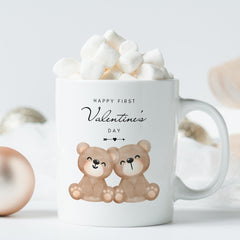 First Valentine’s Day Gift Mug – Cute Bear Couple
