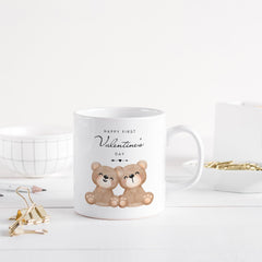 First Valentine’s Day Gift Mug – Cute Bear Couple