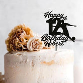 Football Birthday Cake Topper with Age and Name Personalised Soccer Cake Decor 5th 6th 7th 8th 9th 10th 11th 12th 13th 14th 15th 16th