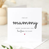 For My Mummy Valentine's Day Card From Bump Mum - to - Be Card Pregnant Mum Present Baby Love First Valentine Expecting New Mum Gift