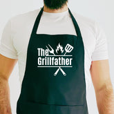 Funny BBQ Apron for Dad The Grillfather Father's Day Gift for Him Husband Grandpa BBQ Lover Joke Gift Idea Dad's birthday Present New Daddy