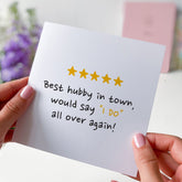 Funny Card For Husband Best Hubby Card Gift For Husband For Him Anniversary Husband's Birthday Card Happy Birthday Wife Review