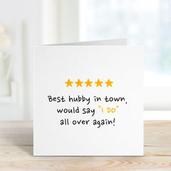 Funny Card For Husband Best Hubby Card Gift For Husband For Him Anniversary Husband's Birthday Card Happy Birthday Wife Review