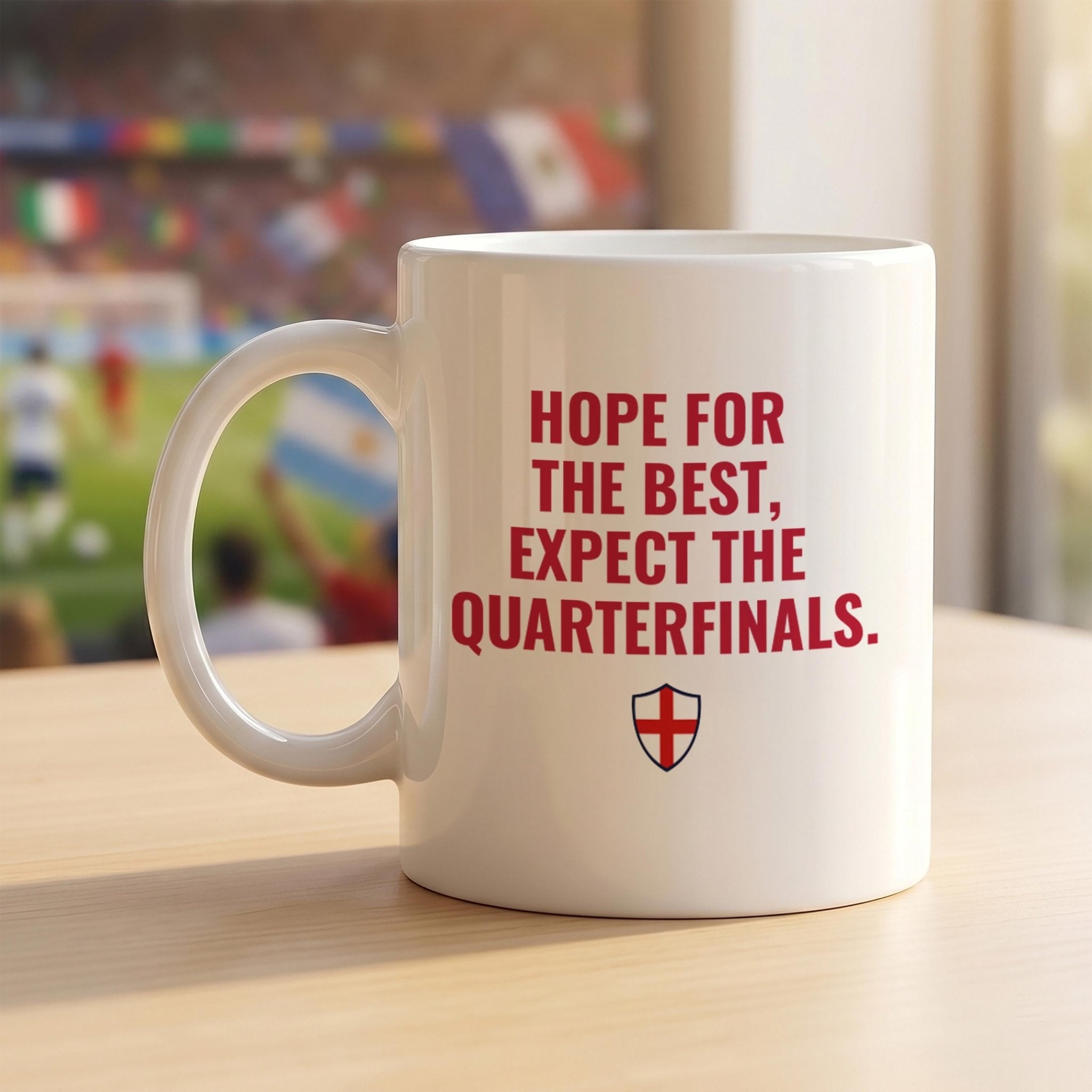 Funny England Football Mug England Fan Gift Football Supporter Coffee Mug