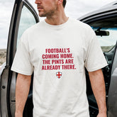 Funny England Football Shirt Football's Coming Home T-Shirt England Fan Gift for Match Day