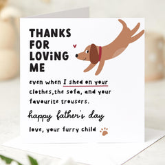 Funny Father’s Day Card for Dog Dad from Furry Child You Are Pawsome Dog Owner First Father's Day Card Pet Lover