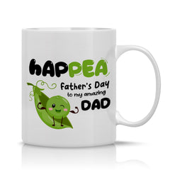Funny Father's Day mug Happea Fathers Day Gift for him Funny present Daddy Dada Papa To my amazing dad pea Dad power First Father's Day gift