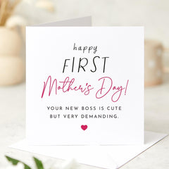 Funny First Mother's Day Card from Baby New Mum Gift Card for Sleep Deprived Mummy 1st Mothers Day Gift Parenting Humour New Parent Present