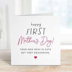 Funny First Mother's Day Card from Baby New Mum Gift Card for Sleep Deprived Mummy 1st Mothers Day Gift Parenting Humour New Parent Present