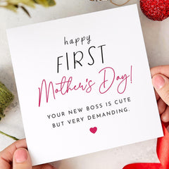 Funny First Mother's Day Card from Baby New Mum Gift Card for Sleep Deprived Mummy 1st Mothers Day Gift Parenting Humour New Parent Present