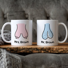 Funny Mr Mrs mug Engagement Gift for Her Him Newlywed Present Wedding Gift for Bride Groom Humour Gift for Wife Husband Fiancee New Home