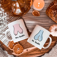 Funny Mr Mrs mug Engagement Gift for Her Him Newlywed Present Wedding Gift for Bride Groom Humour Gift for Wife Husband Fiancee New Home