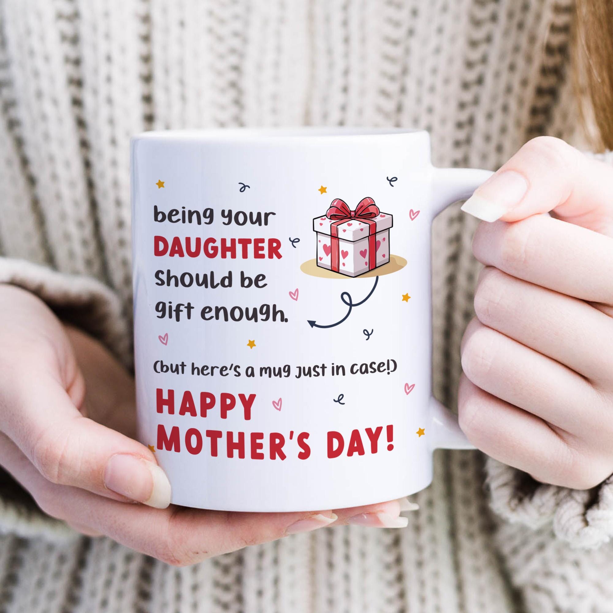 Funny Mum Mug Mother's Day Gift from Daughter Son Cute Coffee Cup Birthday Present for Mummy Keepsake Gift