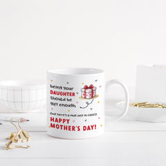 Funny Mum Mug Mother's Day Gift from Daughter Son Cute Coffee Cup Birthday Present for Mummy Keepsake Gift