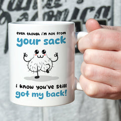 Funny step - dad mug Even though i'm not from your sack. Father's Day gift for stepdad Funny Christmas birthday present Step Dad Step Father