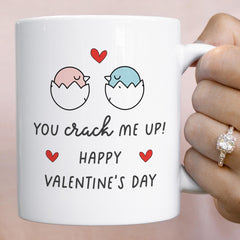Funny Valentine’s Day Gift – You Crack Me Up Coffee Mug