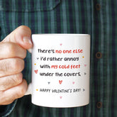 Funny Valentine’s Mug or Coaster Cold Feet Gift for Partner Cute Romantic Gift for Couples