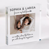 Gift for Best Friend Photo Acrylic Plaque Birthday Christmas Gift for Her with Name & Message Forever My Person Keepsake for Friendship