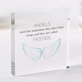 Gift for friend Friendship Acrylic Plaque Sentimental Keepsake for Best Friends Ideal Birthday Thank You Present for Bestie