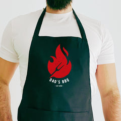 Gift for Him BBQ Apron for Dad Uncle Grandad New Daddy Birthday Christmas Father’s Day Personalised Keepsake Grill Apron Barbecue Lover