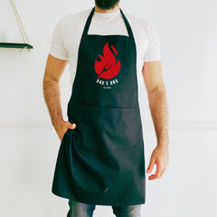 Gift for Him BBQ Apron for Dad Uncle Grandad New Daddy Birthday Christmas Father’s Day Personalised Keepsake Grill Apron Barbecue Lover