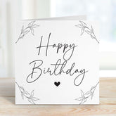 Happy Birthday Card With A Heart Gift Card For Girlfriend Boyfriend Wife Husband Daughter Granddaughter Birthday Card For Her Him