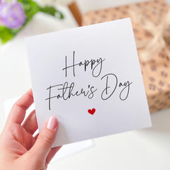 Happy Father’s Day Card Elegant Modern Minimal Design for Dad Grandad Grandpa Uncle Pops Papa