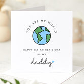 Happy First Father's Day Card for New Dad You Are My World Sentimental Keepsake Card for New Daddy from Baby Bump Daddy to - be