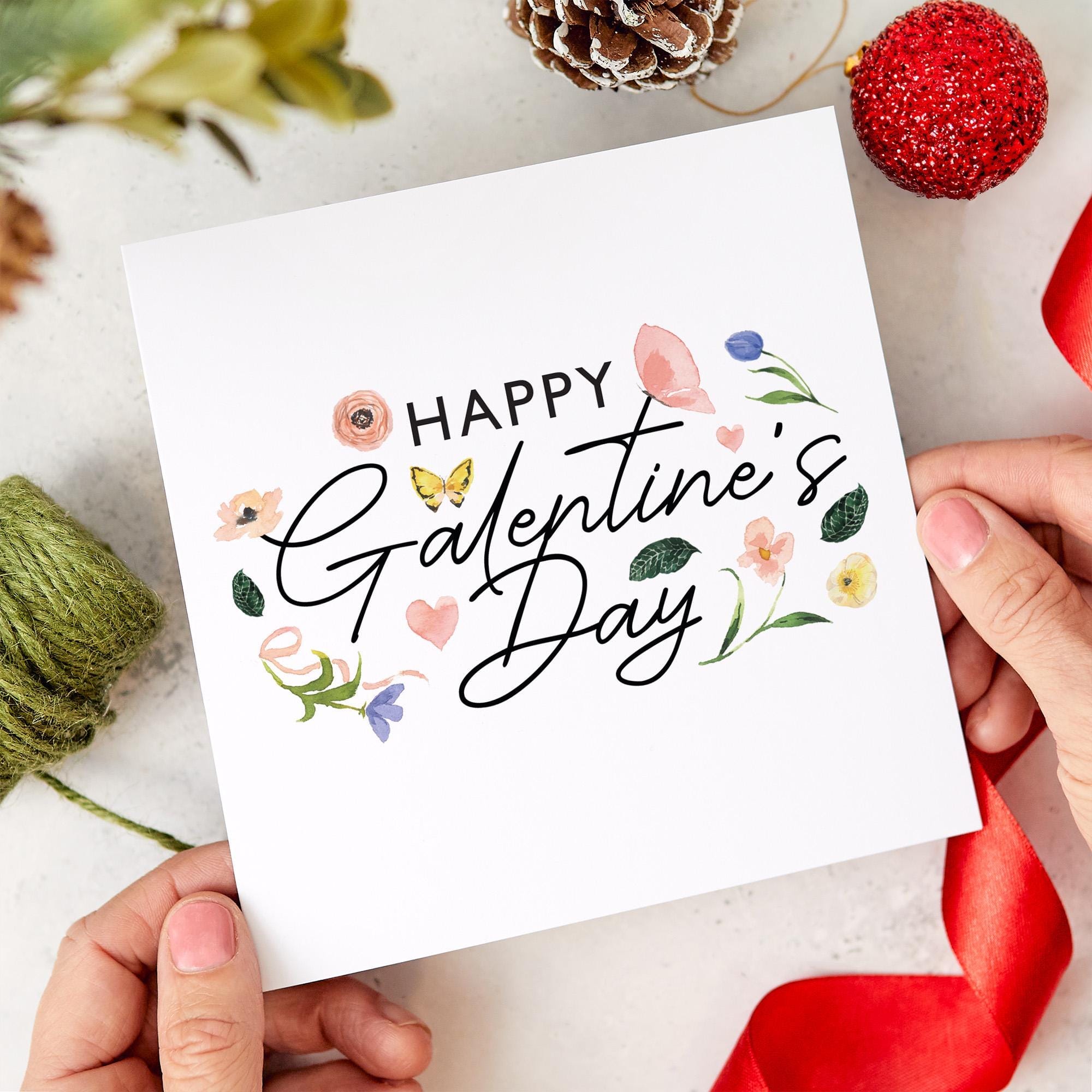 Happy Galentine's Day Card Cute and Floral Greeting Card for Best Friends Sisters, or Your Favourite Ladies