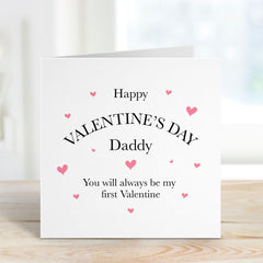 Happy Valentine's Day Card for Daddy Our First Valentines Card for Dada from Daughter Son Cute Sentimental 1st Valentine Card for New Dad