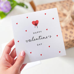 Happy Valentines Day Card Love Greeting Card Minimalist Valentine Card Classic Design Card for Loved One Romantic Valentine Gift Card