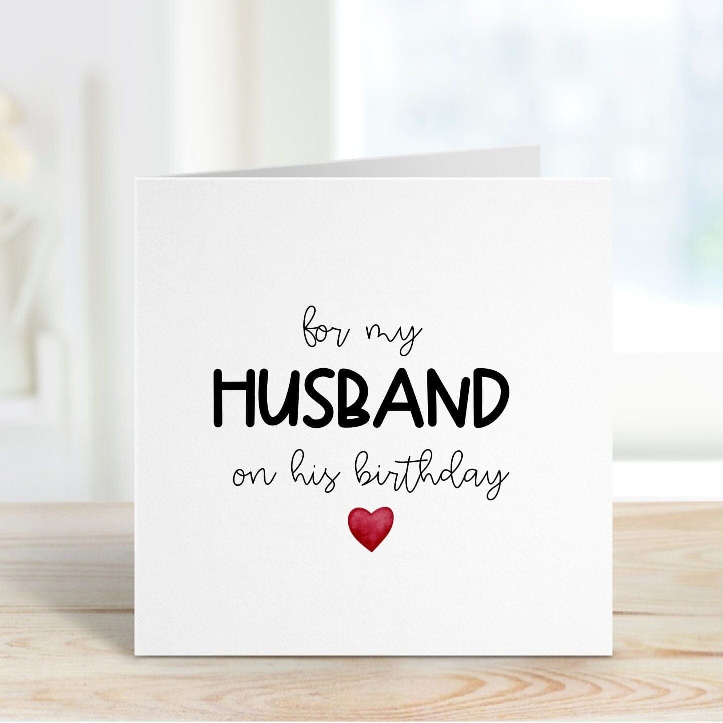 Husband Birthday Card Gift Card For My Husband On His Birthday Husband Hubby
