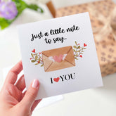 I Love You Card For Her Him Valentine's Day Get Well Soon Card For Husband Wife Boyfriend Girlfriend Birthday Romantic Gift Card Thank You