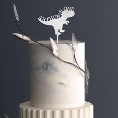 Dinosaur Themed Kids Birthday Cake Topper with Name I am One Kids Party Decor Custom First Birthday 1st One Boy Girl 2nd 3rd 4th 5th 6th 7th