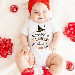 Personalised Baby First Halloween Bodysuit My First Halloween Baby Girl Outfit