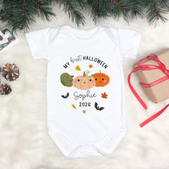 Personalised Baby First Halloween Bodysuit - 1st Halloween Baby Outfit