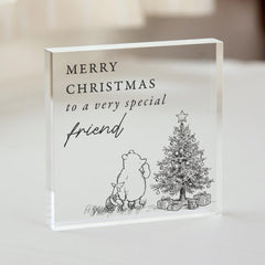 Special Friend Christmas Acrylic Plaque, Friendship Keepsake, Gift for Bestie