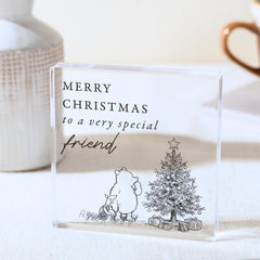 Special Friend Christmas Acrylic Plaque, Friendship Keepsake, Gift for Bestie