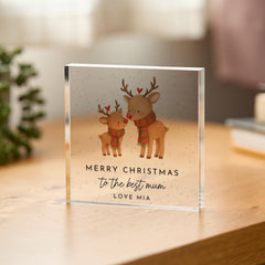 Personalised Acrylic Heart Plaque Christmas Gift Christmas Keepsake