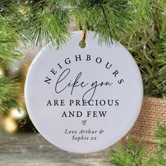 Personalised Neighbour Christmas Ornament, Neighbour Gift, Christmas, Thank You Keepsake