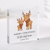 Personalised Acrylic Heart Plaque Christmas Gift Christmas Keepsake